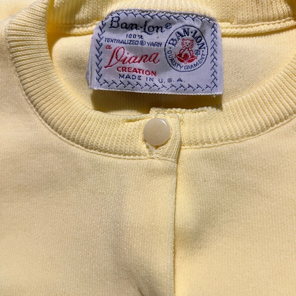 Ban Lon vintage like new classic yellow button up sweater. So soft. - Picture 3 of 6